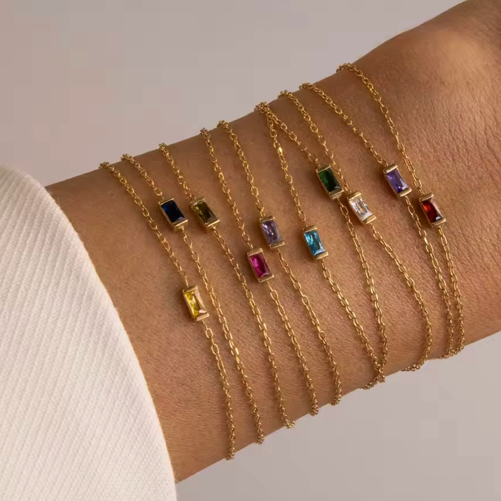 Heartline Fødselsstenarmbånd