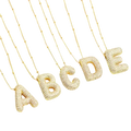 Boblebogstav initial halskæde