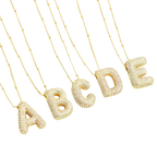 Boblebogstav initial halskæde