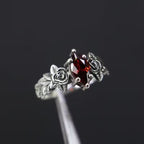 Kraprød Rose Radiance Ring