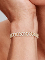 Pave Cuban Armbånd