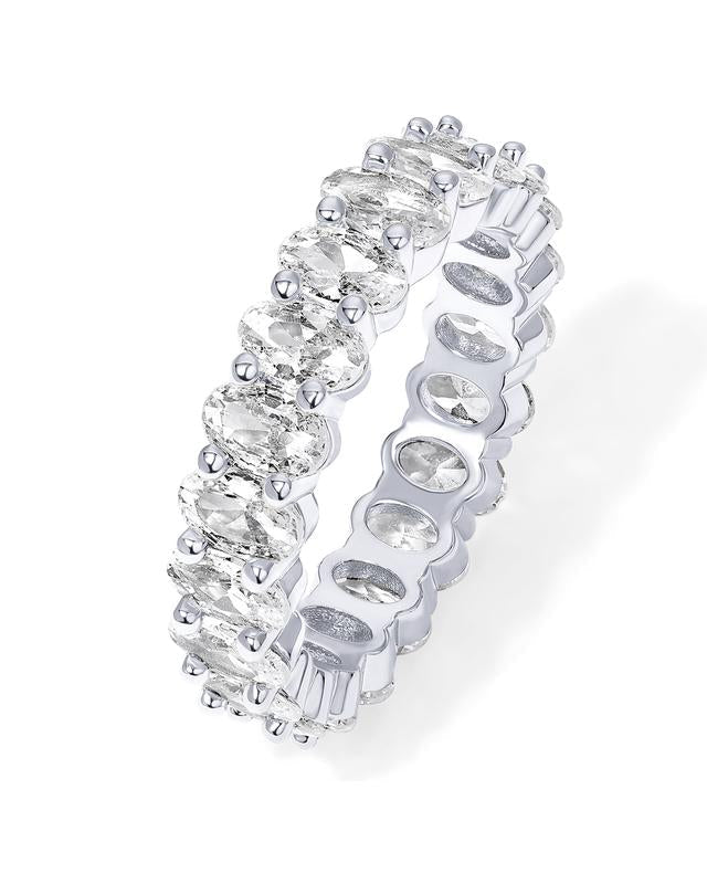 Tidsløs Elegance: Funklende Krystal Evighedsring