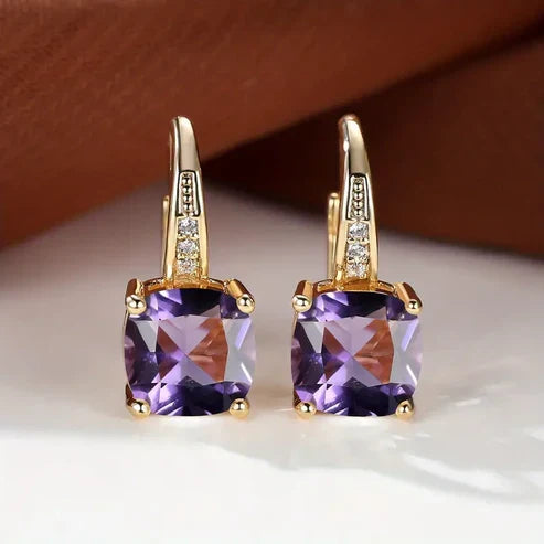 Mystiske Sten Hoop Øreringe