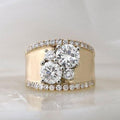 Vintage Gylden Lys Zirconia Ring