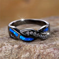 Sølv Twisted Inlay Ring