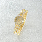 Luxe Radiance Guld Ur & Armbånd Sæt