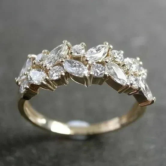 Vintage Blomster Ring i Sølv