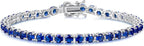 Sapphire Tennis Armbånd