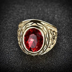 Guld Rubin Gravering Ring