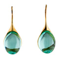Vintage Turquoise Drop Crystal Øreringe