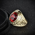 Guld Rubin Gravering Ring
