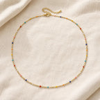 Colorburst Delikat Choker Halskæde