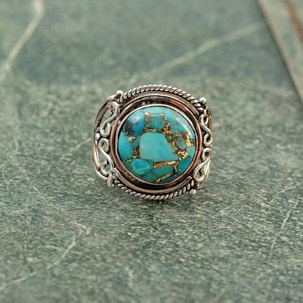 Boho Turkis Ring