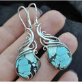 Sølv Opal Boho Øreringe