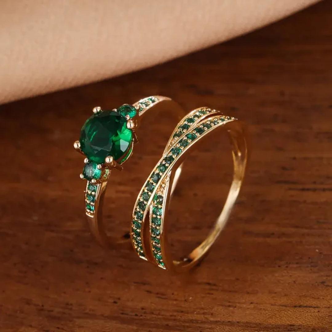 Elegante Ringene lavet af Grøn Guld