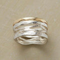Vintage Guld & Sølv Hulring