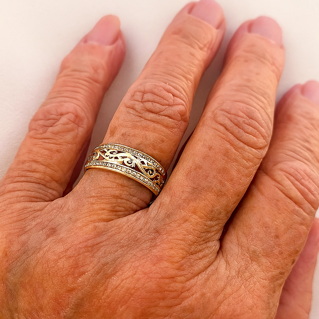 Lys Hult Guld Ring