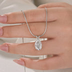 Oval Cut Pendant Necklace