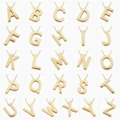 Kærlighedsbrev initial halskæde