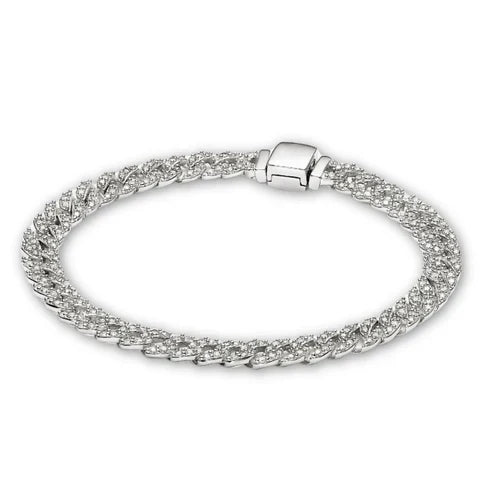 Pave Cuban Armbånd