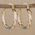 Twilight Harmony Twisted Hoop Øreringe