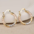 Twilight Harmony Twisted Hoop Øreringe
