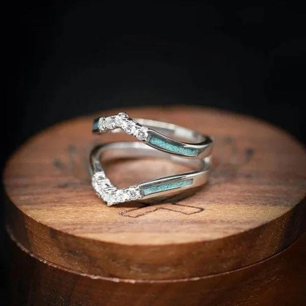 Naturlig Turquoise Diamantring