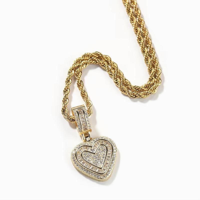 Guld Hjerte Luxe Pendant