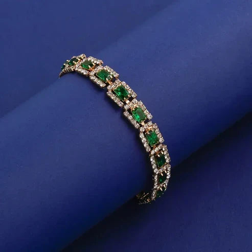 Smaragdgrøn Statement Armbånd