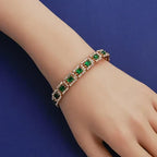 Smaragdgrøn Statement Armbånd