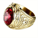 Guld Rubin Gravering Ring