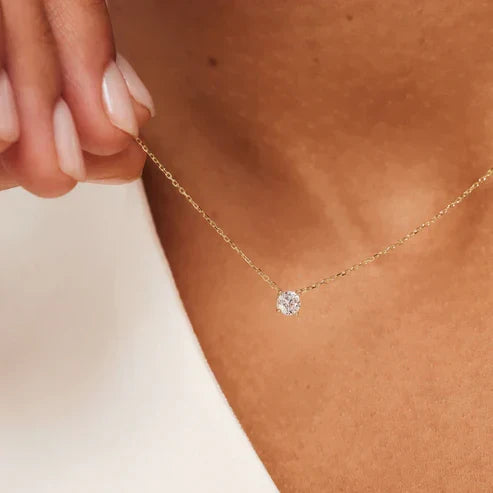 Cléa Moissanite Sten Halskæde