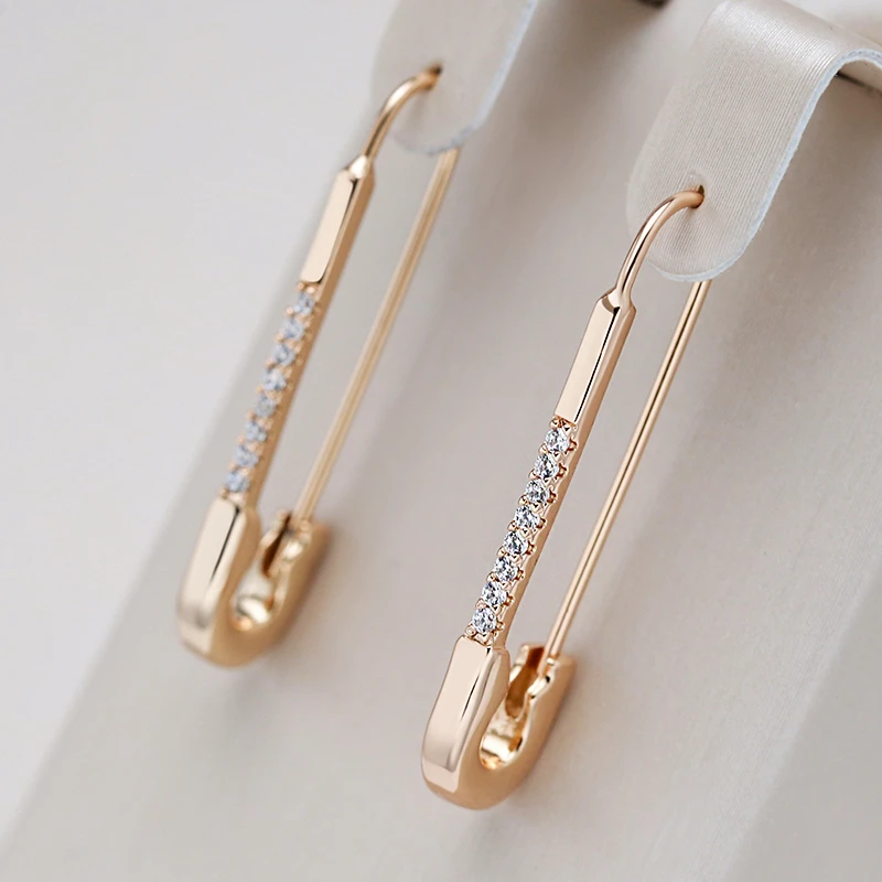 Elegant Øreringe med Clip-On i Guld