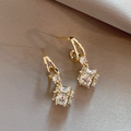 Elegant Cubic Zirconia Øreringe i Guld