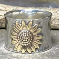 Vintage Guld Solsikke Ring
