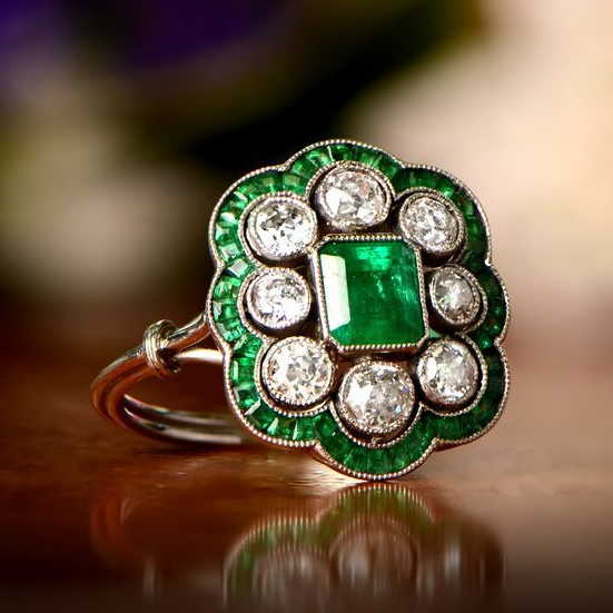 Vintage Smaragd Ring