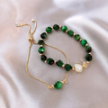 Elegant grønne armbånd