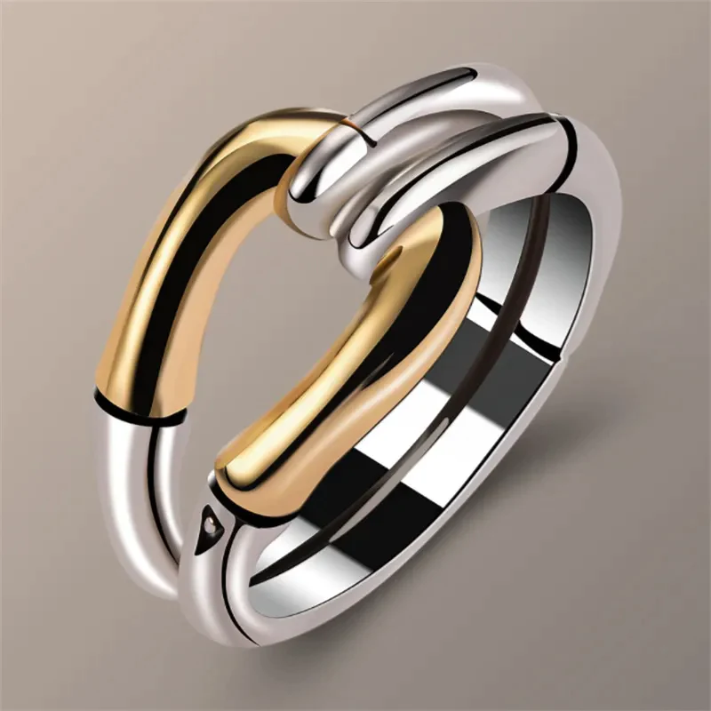 Knotted Vintage Ring i Guld og Sølv