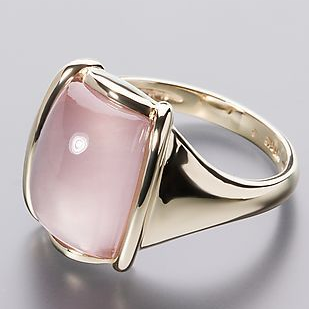 Vintage Firkantet Rose Guld Ring