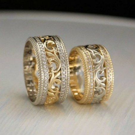 Gyldent Vintage Par Ring