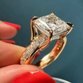 Elegant ring med vintage krystal
