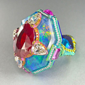 Multifarvet Vintage Ring
