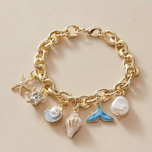 Ocean Shells Gyldne Armbånd