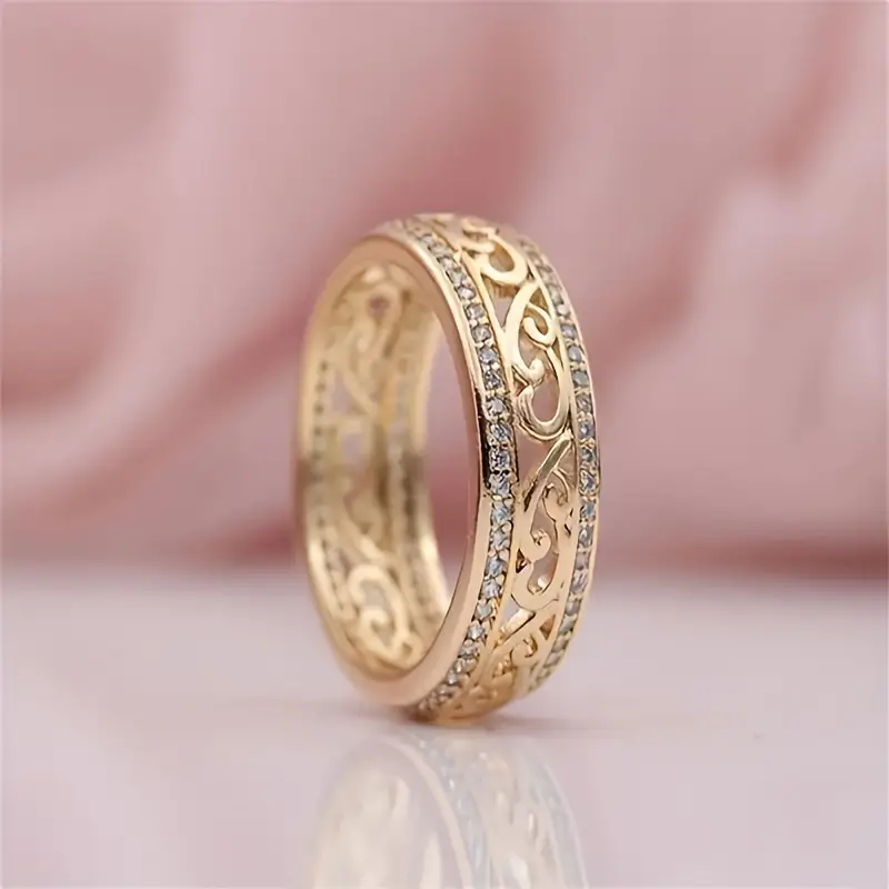 Lys Hult Guld Ring