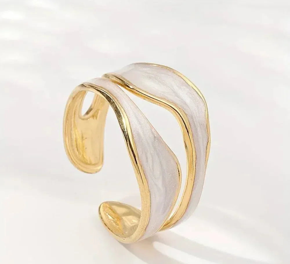 Vintage hvidguld ring